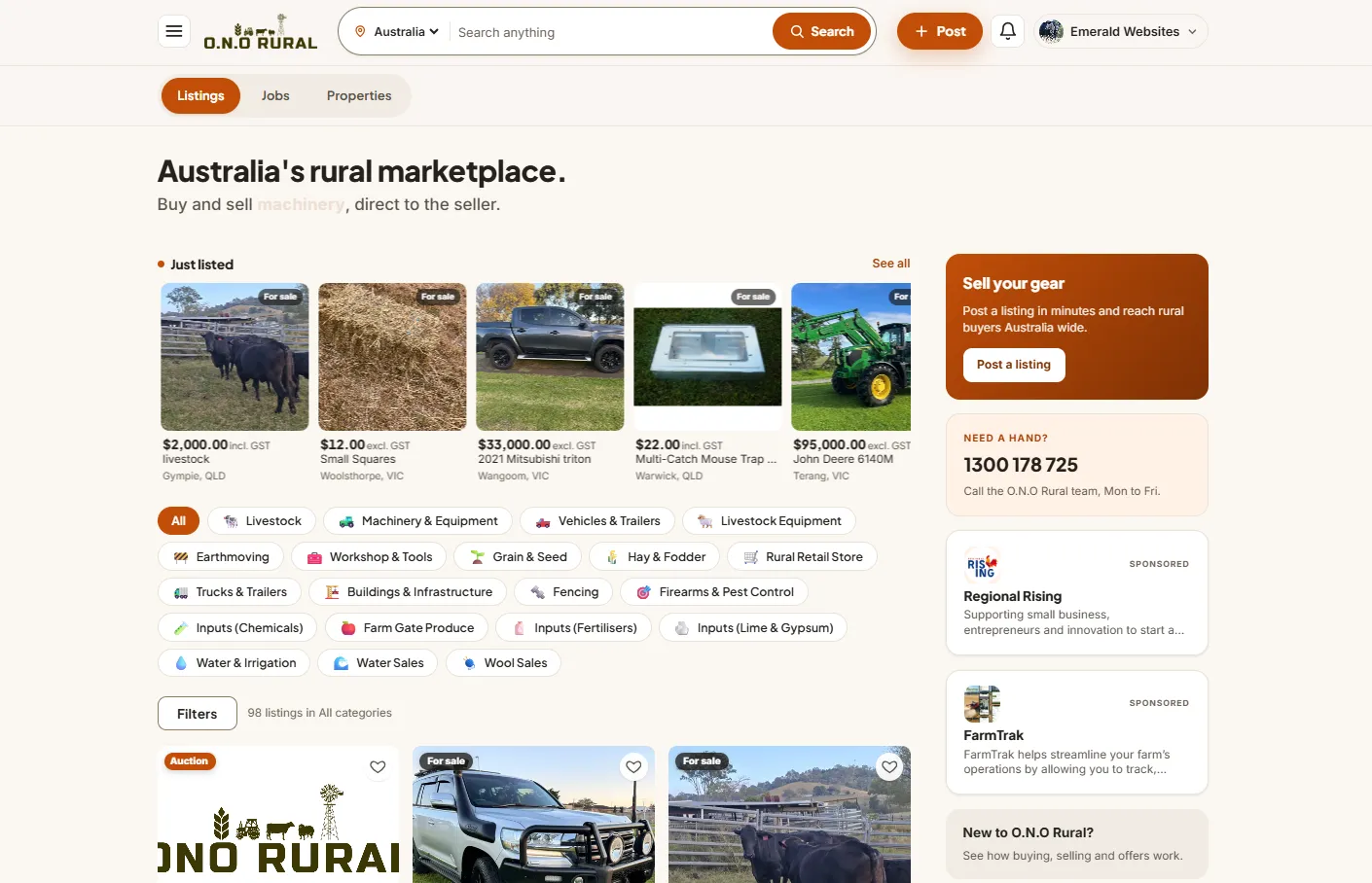O.N.O Rural website